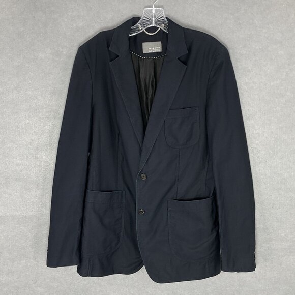 Zara Men's Jacket Blazer Black Single Breasted Two Button Sports Coat Sz‎ 33 - Picture 1 of 11